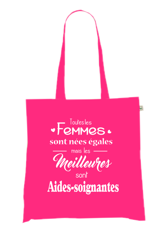Sac Tote Bag Aide-soignante Humour - Toutes les Meilleures sont Aides-soignantes