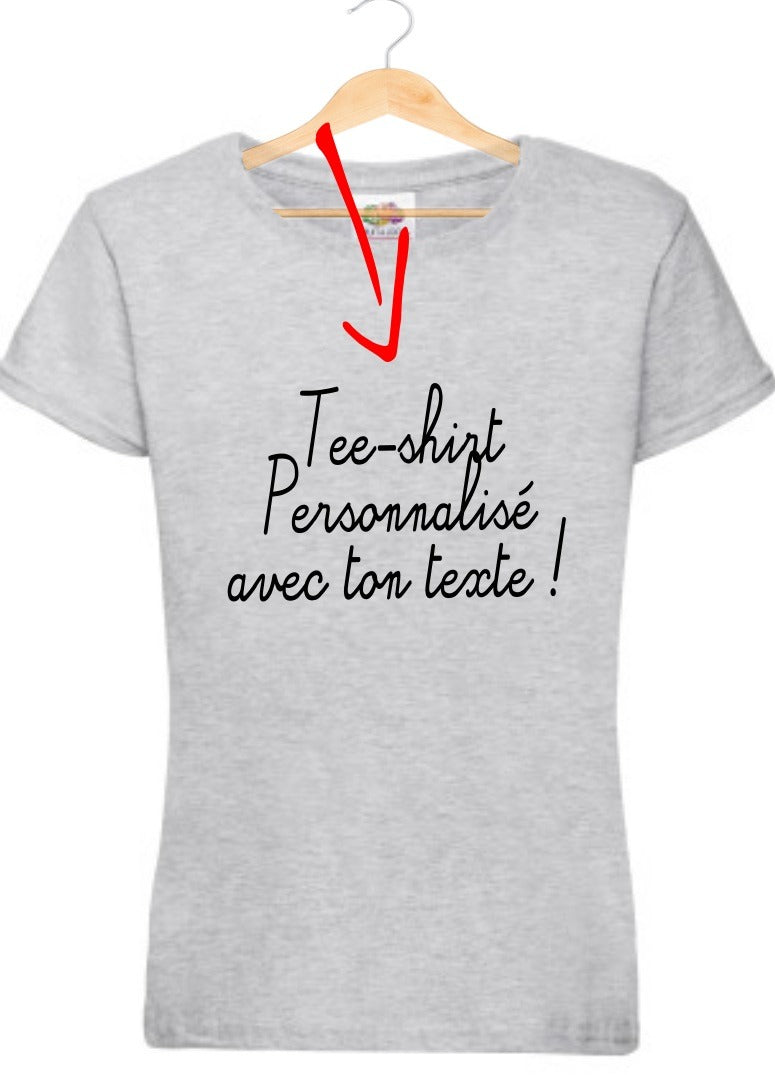 Tee-shirt personnalisé femme