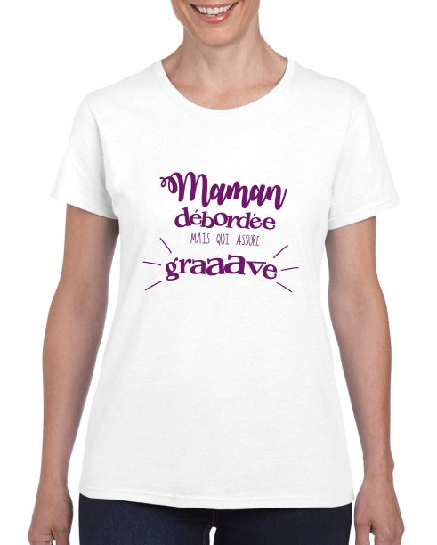 Tee-shirt Maman débordée