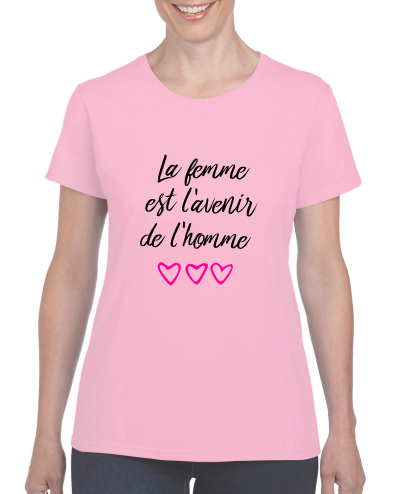 T-shirt "La Femme est l'Avenir de l'Homme" - Déclaration et Message Fort