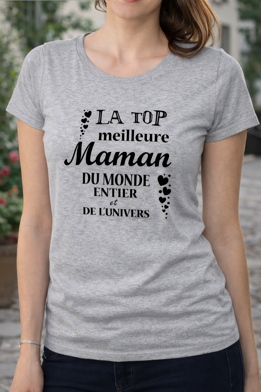 💖 T-shirt "La Top Meilleure Maman du Monde Entier"