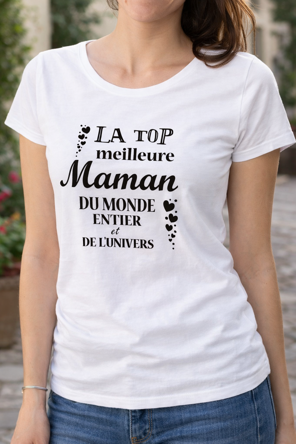 💖 T-shirt "La Top Meilleure Maman du Monde Entier"