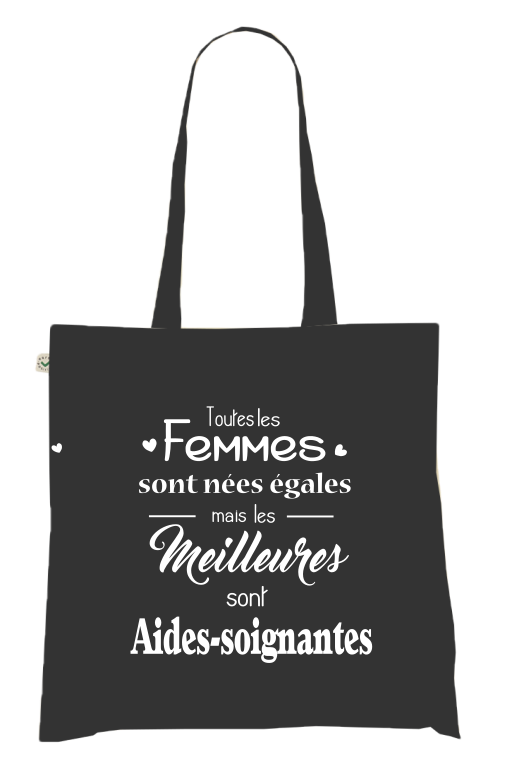 Sac Tote Bag Aide-soignante Humour - Toutes les Meilleures sont Aides-soignantes