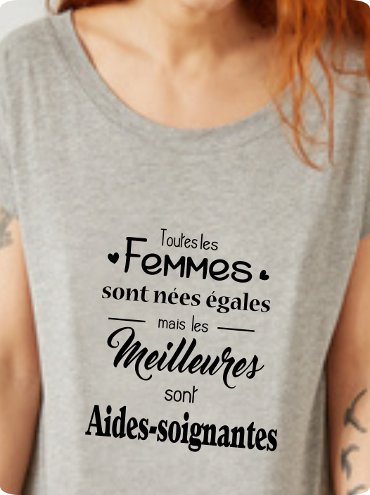 T-shirt "Meilleures sont Aides-Soignantes" - Cadeau Métier Soignant
