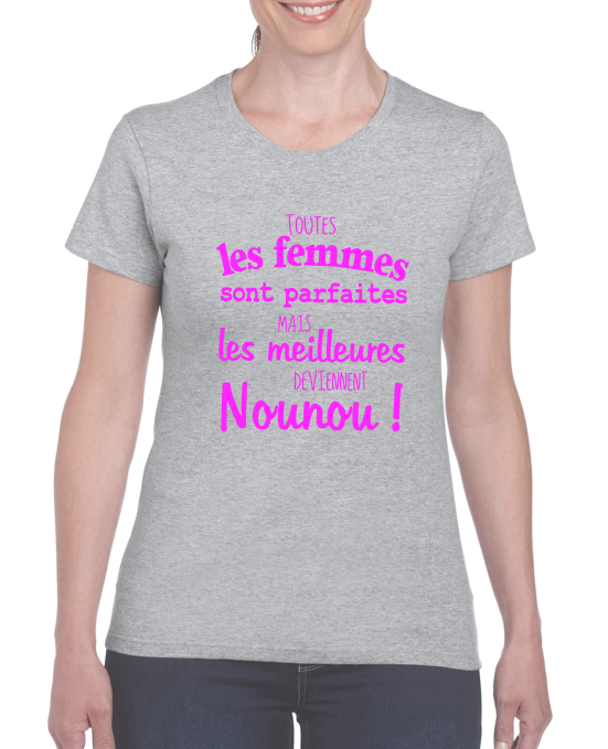 T-shirt "Meilleures Deviennent Nounou" - Cadeau Humour Assistante Maternelle