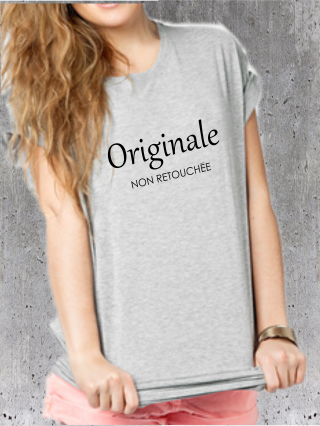 T-shirt à Message - La Beauté au Naturel et Sans Filtre