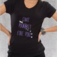 T-shirt "CHAT POURRAIT ÊTRE PIRE"