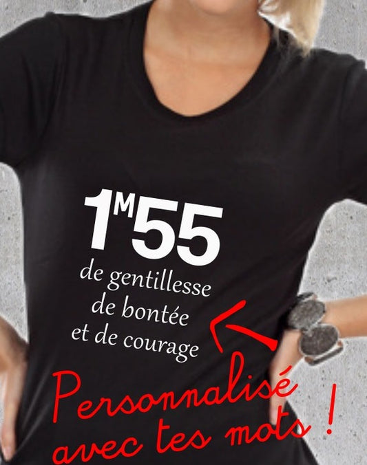 Tee-shirt taille à personnaliser