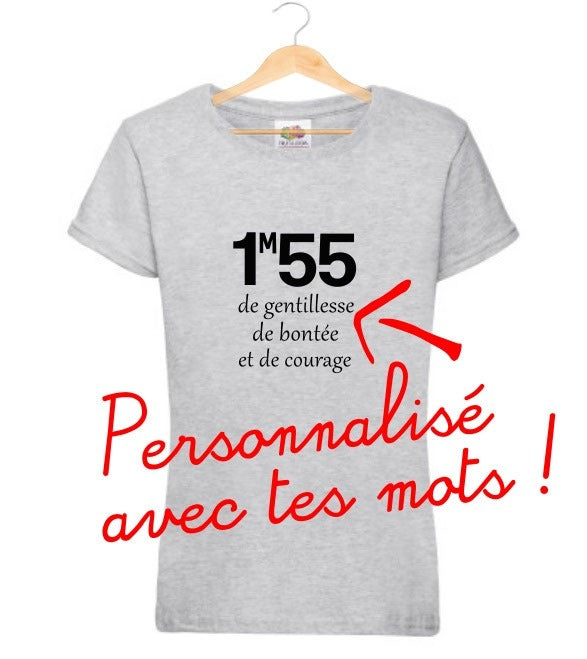 Tee-shirt taille à personnaliser