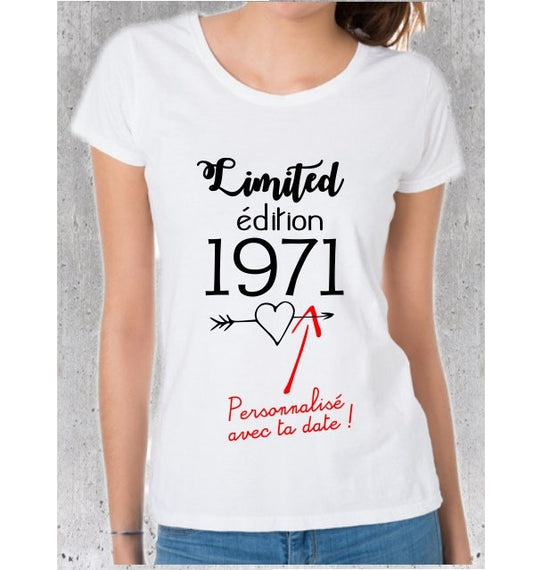 Tee-shirt femme à personnaliser édition limitée