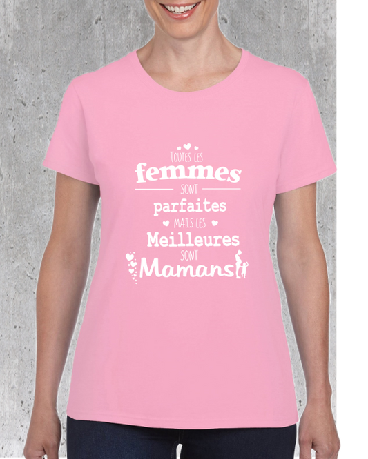 T-shirt "Meilleures Femmes sont Cuisinières" - Cadeau Humour Cuisine