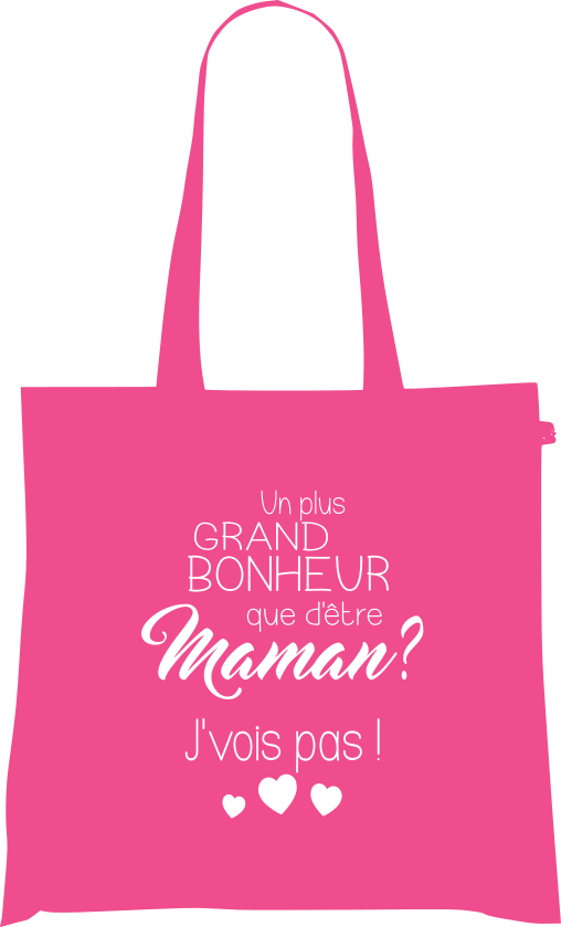 Sac Tote Bag Maman Affectif - Un plus grand bonheur que d'être Maman ? J'vois pas !