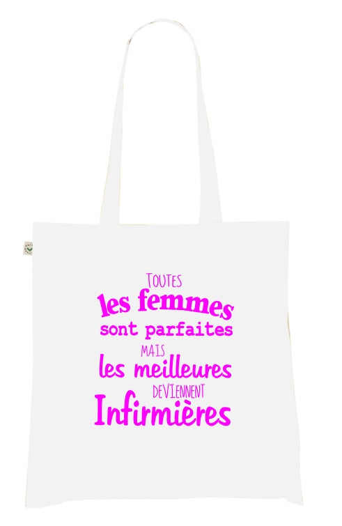 Sac Tote Bag "Les Meilleures deviennent Infirmières"