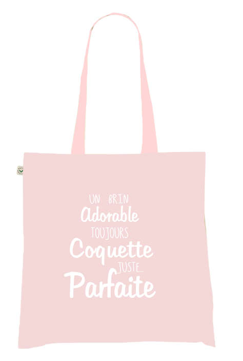 Sac Tote Bag "Adorable, Coquette, Parfaite"