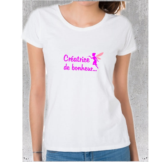 T-shirt "Créatrice de Bonheur"