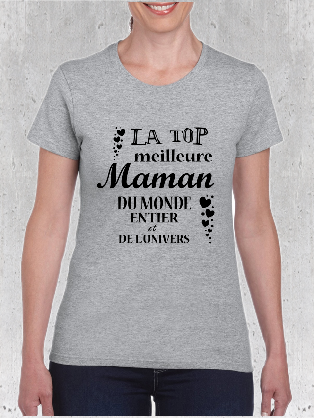Tee-shirt avec message pour maman
