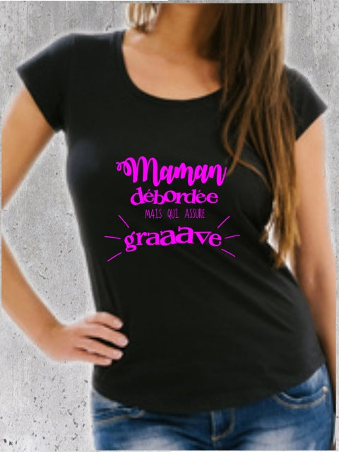 Tee-shirt Maman débordée