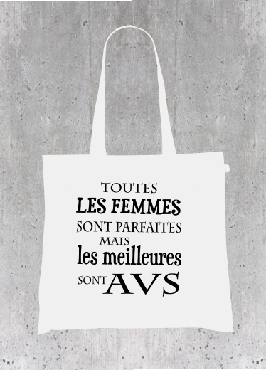 Sac Tote Bag Humour AVS - Les Meilleures sont Auxiliaires de Vie Scolaire