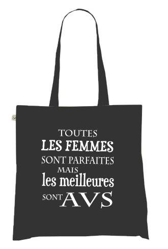 Sac Tote Bag Humour AVS - Les Meilleures sont Auxiliaires de Vie Scolaire