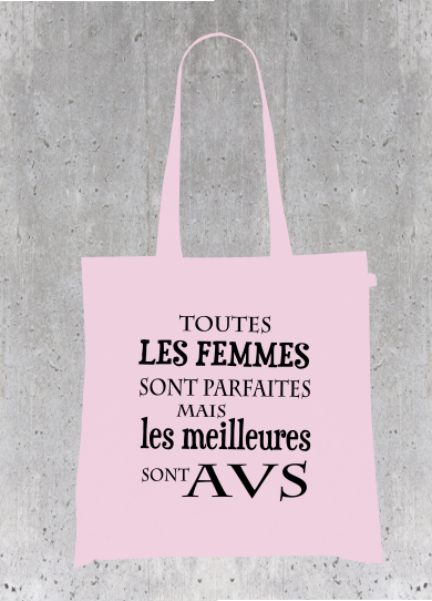 Sac Tote Bag Humour AVS - Les Meilleures sont Auxiliaires de Vie Scolaire