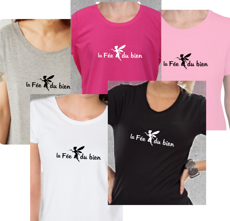 T-shirt + Tote Bag Duo : "La Fée du Bien" - Un Cadeau Plein de Magie et de Douceur
