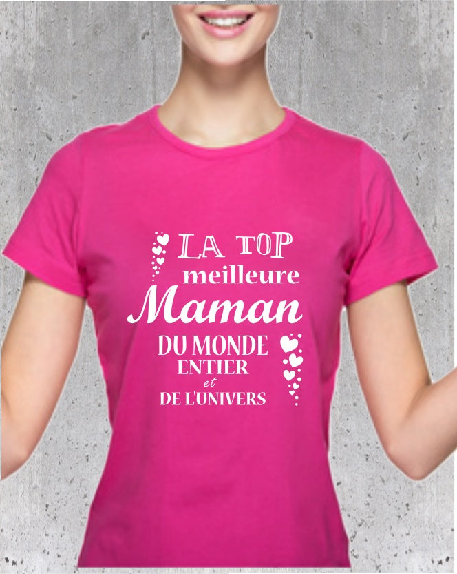 Tee-shirt avec message pour maman