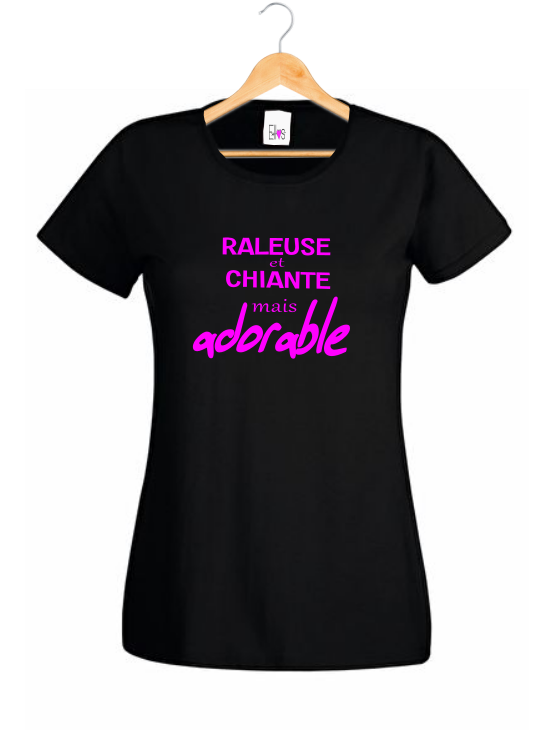 T-shirt "Râleuse et Chiante mais Adorable" - Humour Femme