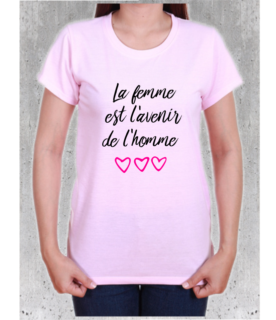 T-shirt "La Femme est l'Avenir de l'Homme" - Déclaration et Message Fort