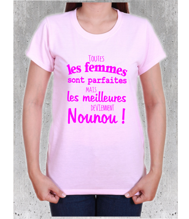 T-shirt "Meilleures Deviennent Nounou" - Cadeau Humour Assistante Maternelle