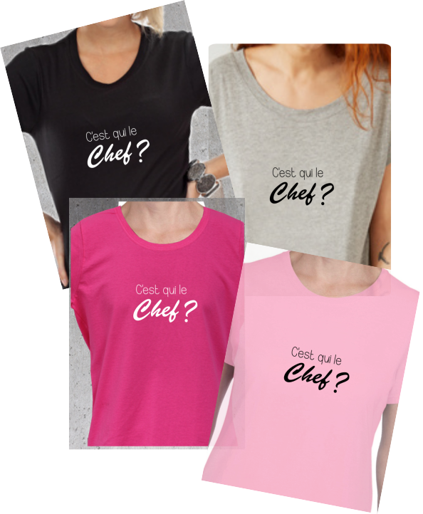 👨‍🍳 T-shirt + Tote Bag Duo : "C'est qui le Chef ?" - Le Cadeau Maître de Maison